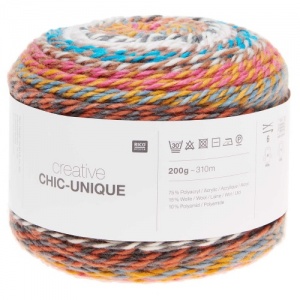 Rico Creative Chic Unique Chunky Yarn - Rainbow